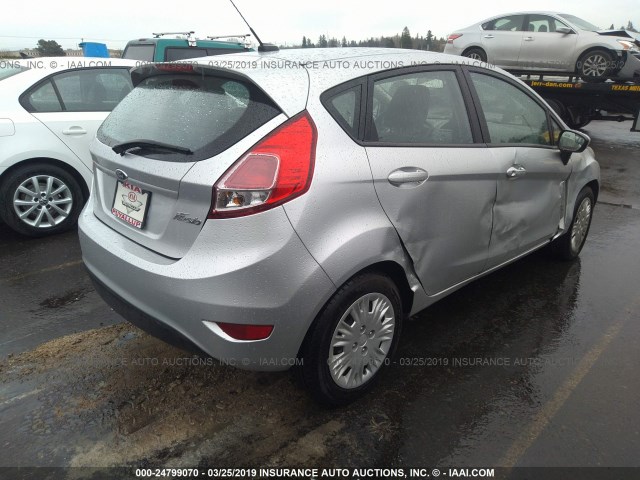 3FADP4TJ1EM212912 - 2014 FORD FIESTA S SILVER photo 4