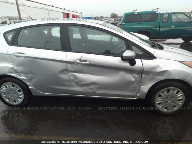 3FADP4TJ1EM212912 - 2014 FORD FIESTA S SILVER photo 6