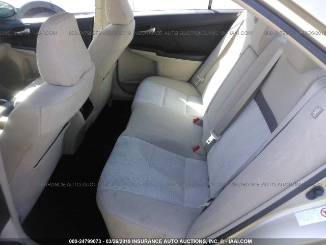 4T1BF1FK5CU045689 - 2012 TOYOTA CAMRY SE/LE/XLE 金色 照片 8