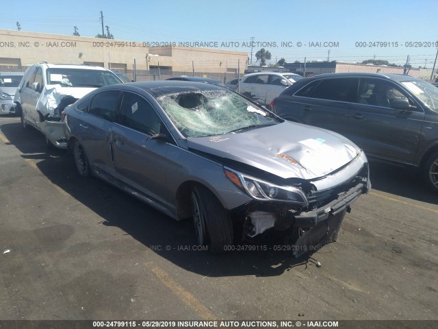 5NPE34AB2FH047868 - 2015 HYUNDAI SONATA SPORT/LIMITED SILVER photo 1