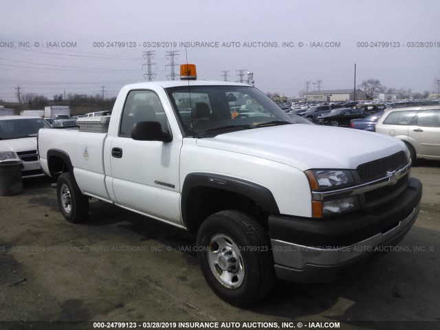 1GCHC24U84E322221 - 2004 CHEVROLET SILVERADO C2500 HEAVY DUTY WHITE photo 1