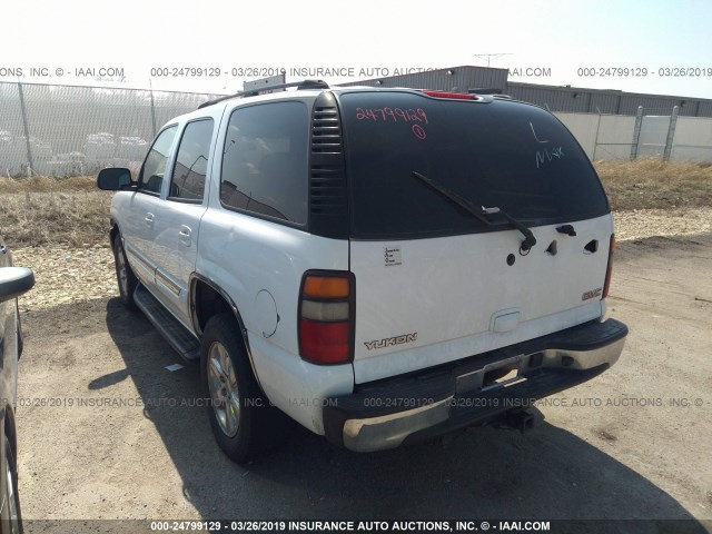 1GKEC13Z64R110280 - 2004 GMC YUKON WHITE photo 3