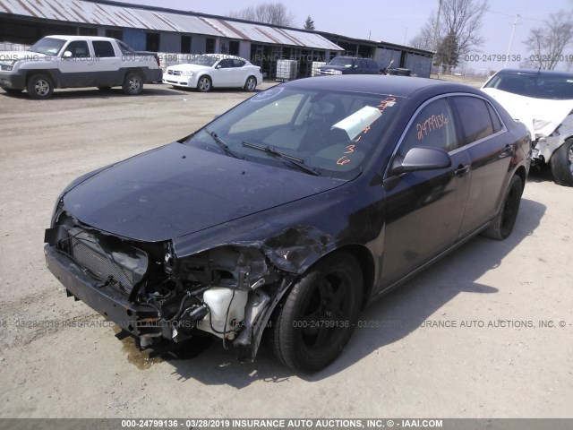 1G1ZC5E05AF249714 - 2010 CHEVROLET MALIBU 1LT ნაცრისფერი ფოტო 2