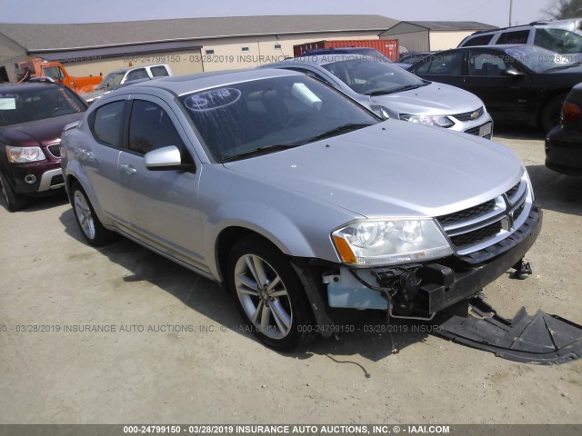 1B3BD1FBXBN565732 - 2011 DODGE AVENGER MAINSTREET SILVER photo 1