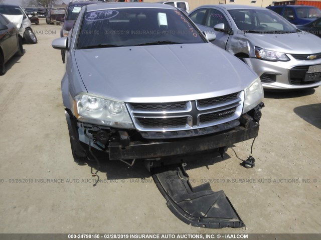 1B3BD1FBXBN565732 - 2011 DODGE AVENGER MAINSTREET SILVER photo 6