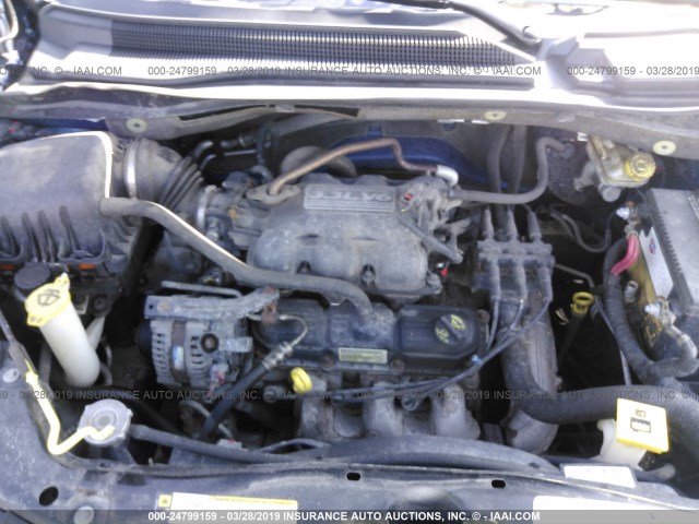 2D4RN4DE5AR237812 - 2010 DODGE GRAND CARAVAN SE BLUE photo 10