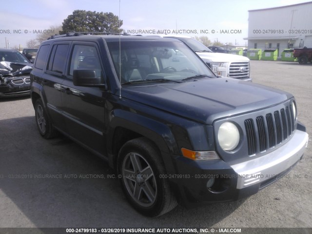 1J8FF48WX8D542339 - 2008 JEEP PATRIOT LIMITED Dark Blue photo 1