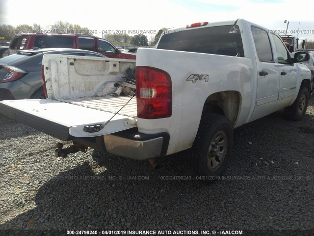 3GCEK13C49G254654 - 2009 CHEVROLET SILVERADO K1500/K1500 LS WHITE photo 4