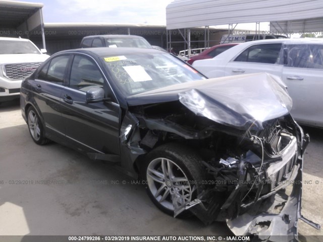 WDDGF4HB9DR301335 - 2013 MERCEDES-BENZ C 250 GRAY photo 1