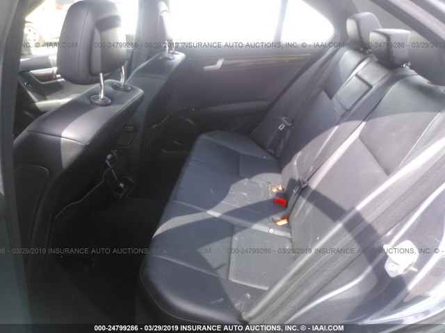 WDDGF4HB9DR301335 - 2013 MERCEDES-BENZ C 250 GRAY photo 8