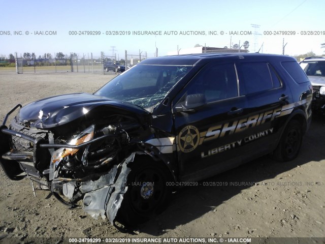 1FM5K8AT0EGC02354 - 2014 FORD EXPLORER POLICE INTERCEPTOR BLACK photo 2