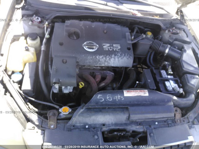 1N4AL11D76N332442 - 2006 NISSAN ALTIMA S/SL GOLD photo 10