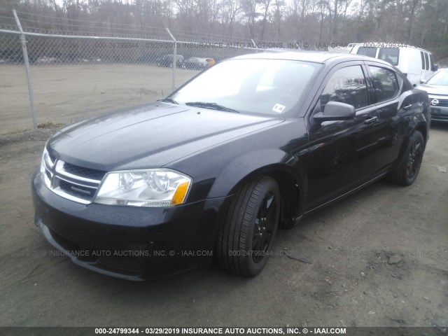 1B3BD4FB0BN579365 - 2011 DODGE AVENGER EXPRESS BLACK photo 2