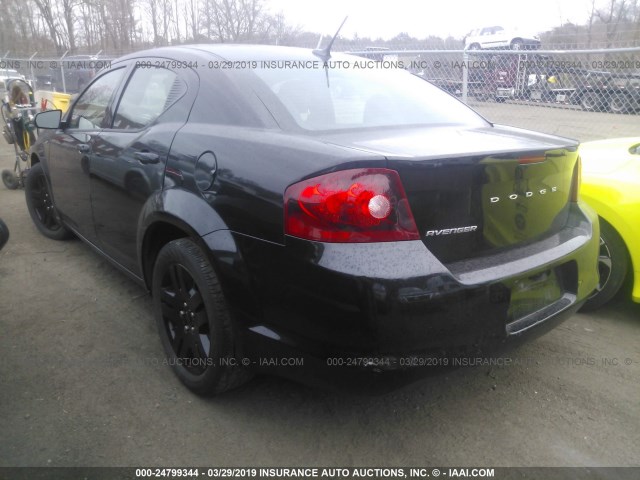 1B3BD4FB0BN579365 - 2011 DODGE AVENGER EXPRESS BLACK photo 3