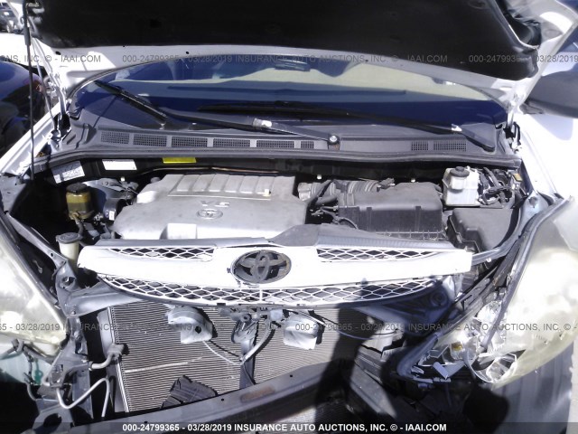 5TDZK23C28S144810 - 2008 TOYOTA SIENNA CE/LE WHITE photo 10