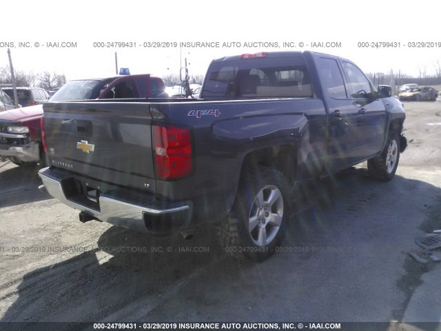 1GCVKREC4EZ415087 - 2014 CHEVROLET SILVERADO K1500 LT GRAY photo 4