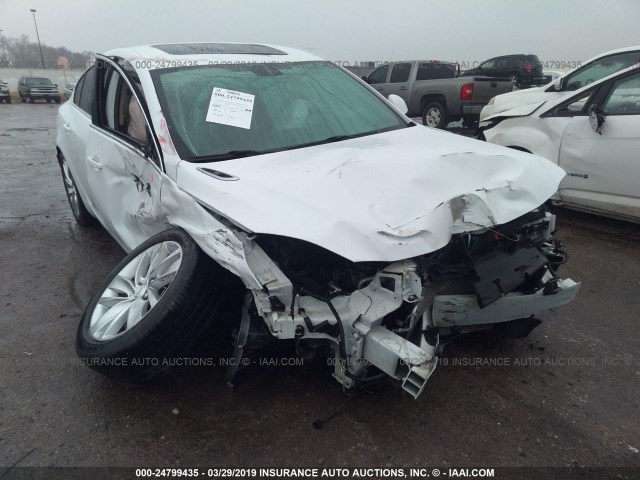 2G4GV5EK8E9299138 - 2014 BUICK REGAL WHITE photo 1