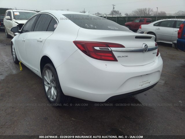 2G4GV5EK8E9299138 - 2014 BUICK REGAL WHITE photo 3