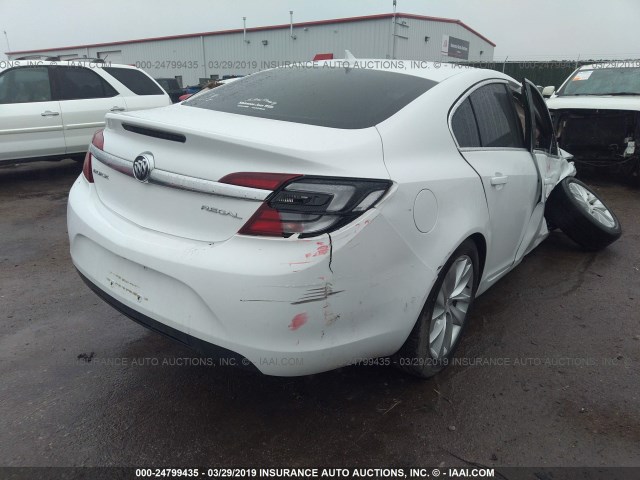 2G4GV5EK8E9299138 - 2014 BUICK REGAL WHITE photo 4