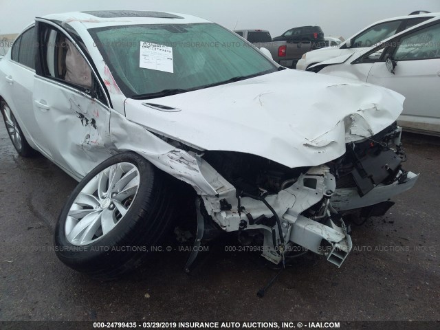 2G4GV5EK8E9299138 - 2014 BUICK REGAL WHITE photo 6