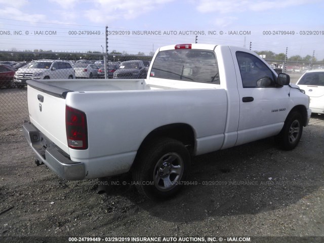 1D7HA16K76J145981 - 2006 DODGE RAM 1500 ST WHITE photo 4