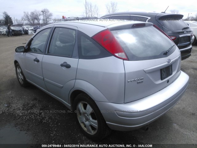 1FAHP37N77W217902 - 2007 FORD FOCUS ZX5/S/SE/SES SILVER photo 3
