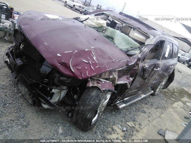 1C4RDJEG3GC354093 - 2016 DODGE DURANGO CITADEL BURGUNDY photo 2