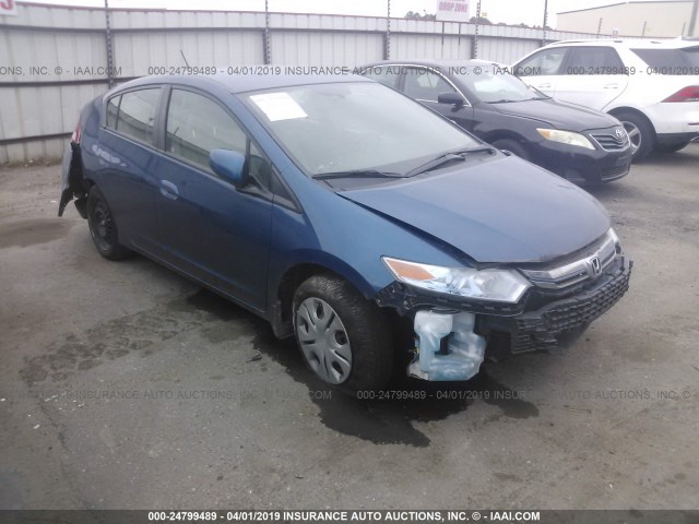 JHMZE2H56CS800135 - 2012 HONDA INSIGHT LX BLUE photo 1