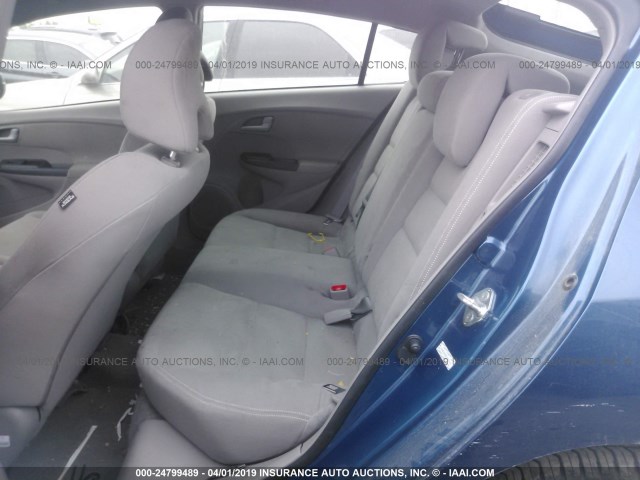 JHMZE2H56CS800135 - 2012 HONDA INSIGHT LX BLUE photo 8