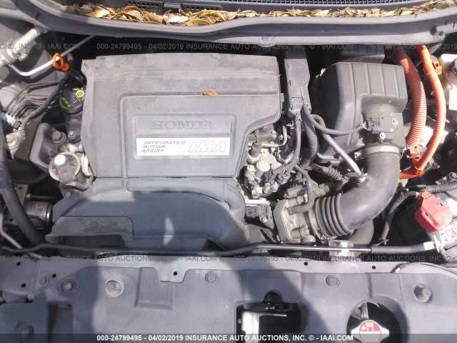 19XFB4F27DE002412 - 2013 HONDA CIVIC HYBRID GRAY photo 10