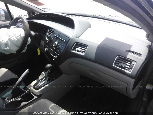 19XFB4F27DE002412 - 2013 HONDA CIVIC HYBRID GRAY photo 5