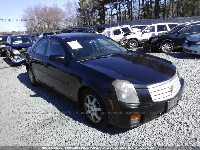 1G6DP577270117055 - 2007 CADILLAC CTS HI FEATURE V6 BLACK photo 1