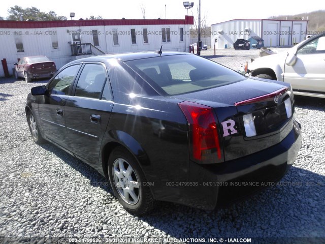 1G6DP577270117055 - 2007 CADILLAC CTS HI FEATURE V6 BLACK photo 3