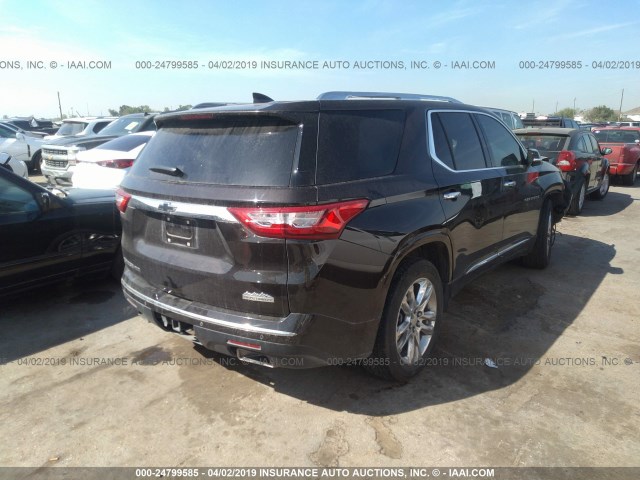 1GNEVKKW1JJ123720 - 2018 CHEVROLET TRAVERSE HIGH COUNTRY BROWN photo 4