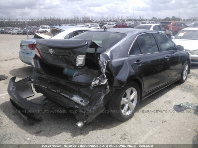 4T1BF3EK3BU608105 - 2011 TOYOTA CAMRY SE/LE/XLE GRAY photo 4