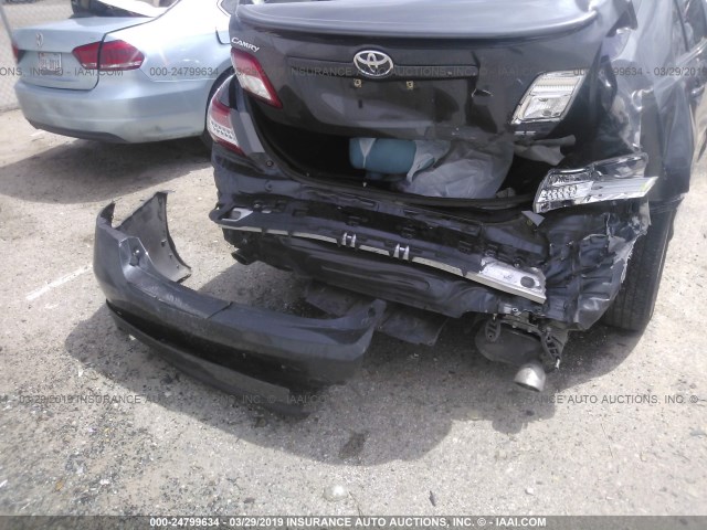 4T1BF3EK3BU608105 - 2011 TOYOTA CAMRY SE/LE/XLE GRAY photo 6