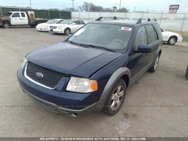 1FMDK02196GA28392 - 2006 FORD FREESTYLE SEL BLUE photo 2