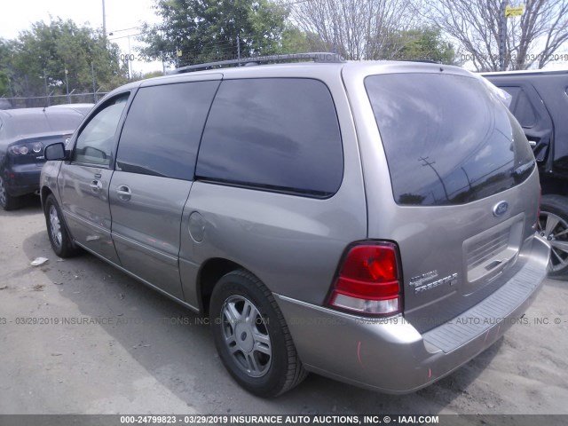 2FMZA52255BA65086 - 2005 FORD FREESTAR SEL GOLD photo 3