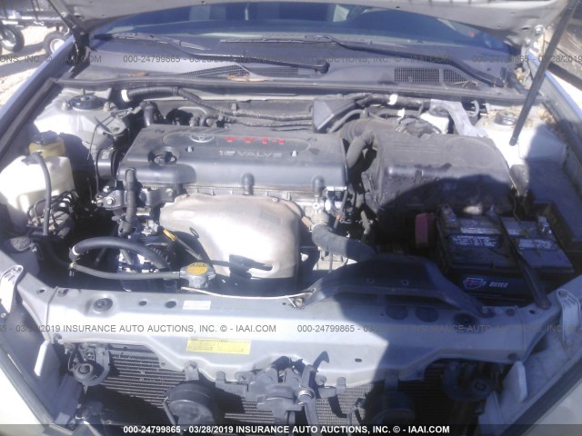 4T1BE30K25U552835 - 2005 TOYOTA CAMRY LE/XLE/SE SILVER photo 10