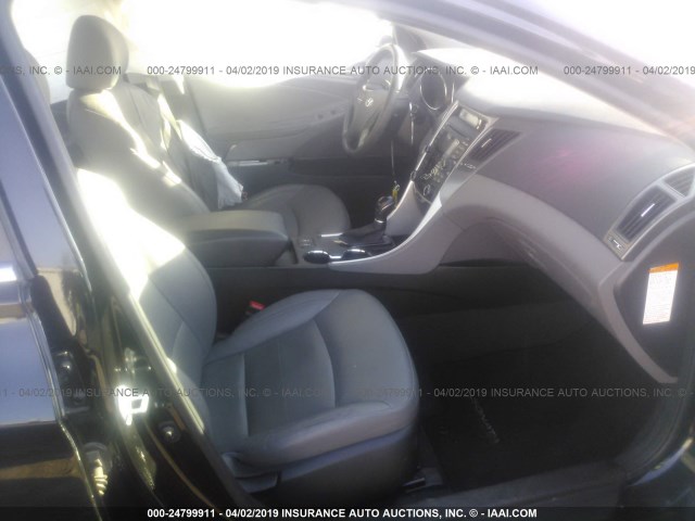 KMHEC4A41CA041818 - 2012 HYUNDAI SONATA HYBRID BLACK photo 5