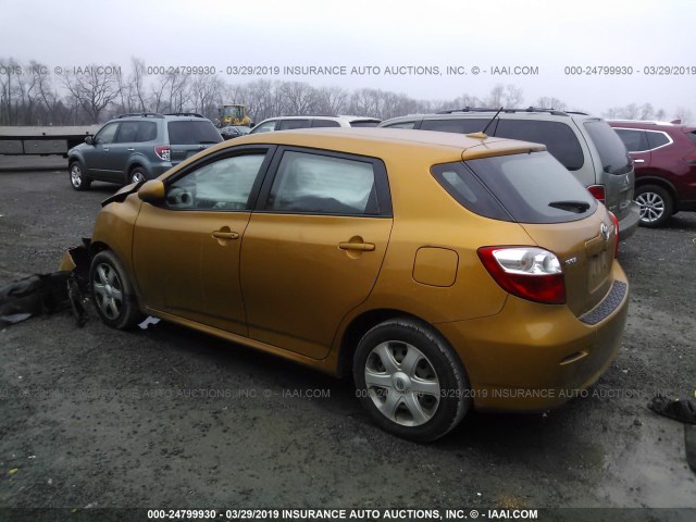 2T1KU40E39C011576 - 2009 TOYOTA COROLLA MATRIX  GOLD photo 3