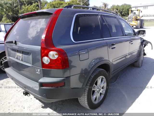 YV4CZ852261257608 - 2006 VOLVO XC90 V8 GRAY photo 4