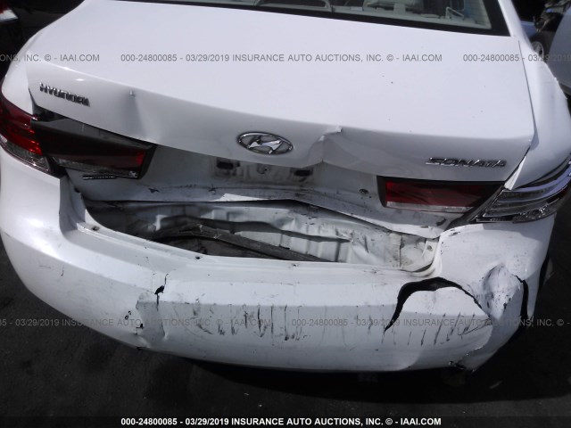 5NPEU46C98H325991 - 2008 HYUNDAI SONATA SE/LIMITED WHITE photo 6