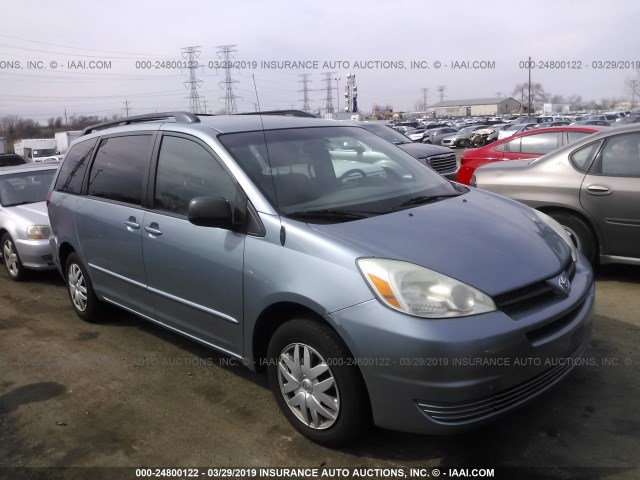 5TDZA23C94S088507 - 2004 TOYOTA SIENNA CE/LE Light Blue photo 1