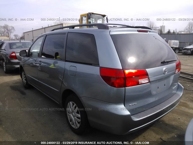 5TDZA23C94S088507 - 2004 TOYOTA SIENNA CE/LE Light Blue photo 3