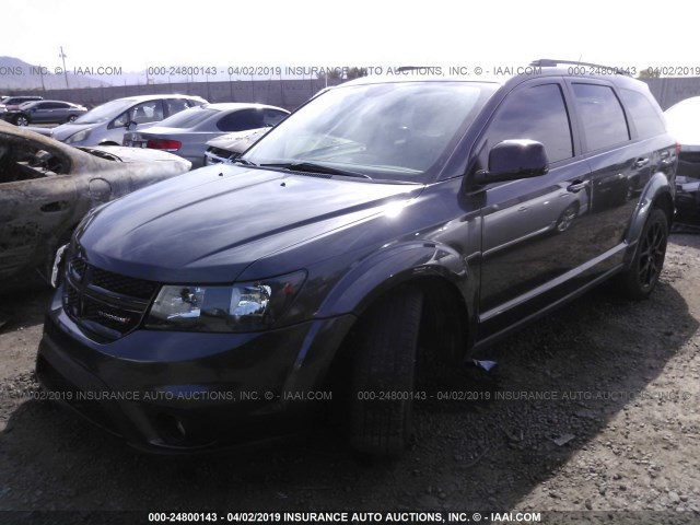 3C4PDCEG1HT501178 - 2017 DODGE JOURNEY GT GRAY photo 2