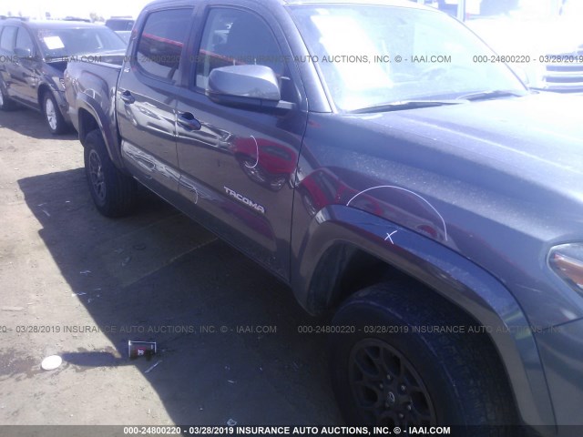 3TMAZ5CN8HM036932 - 2017 TOYOTA TACOMA DBL CAB/SR5/TRD SPORT/OR GRAY photo 6