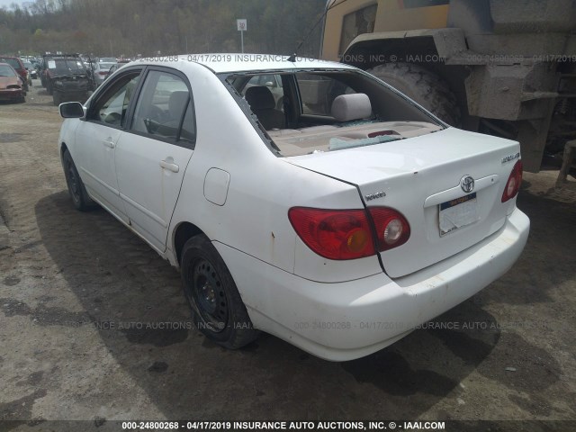 2T1BR32E03C126832 - 2003 TOYOTA COROLLA CE/LE/S WHITE photo 3