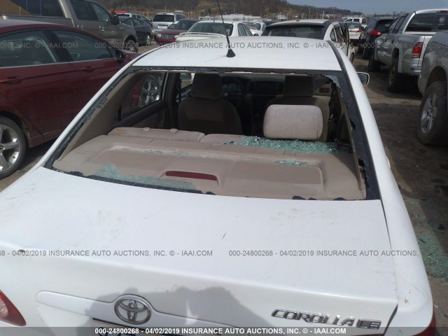 2T1BR32E03C126832 - 2003 TOYOTA COROLLA CE/LE/S WHITE photo 6