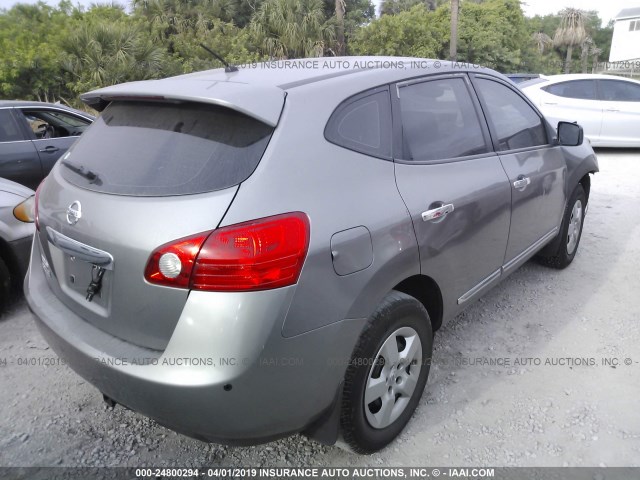 JN8AS5MT3BW563208 - 2011 NISSAN ROGUE S/SV/KROM GRAY photo 4